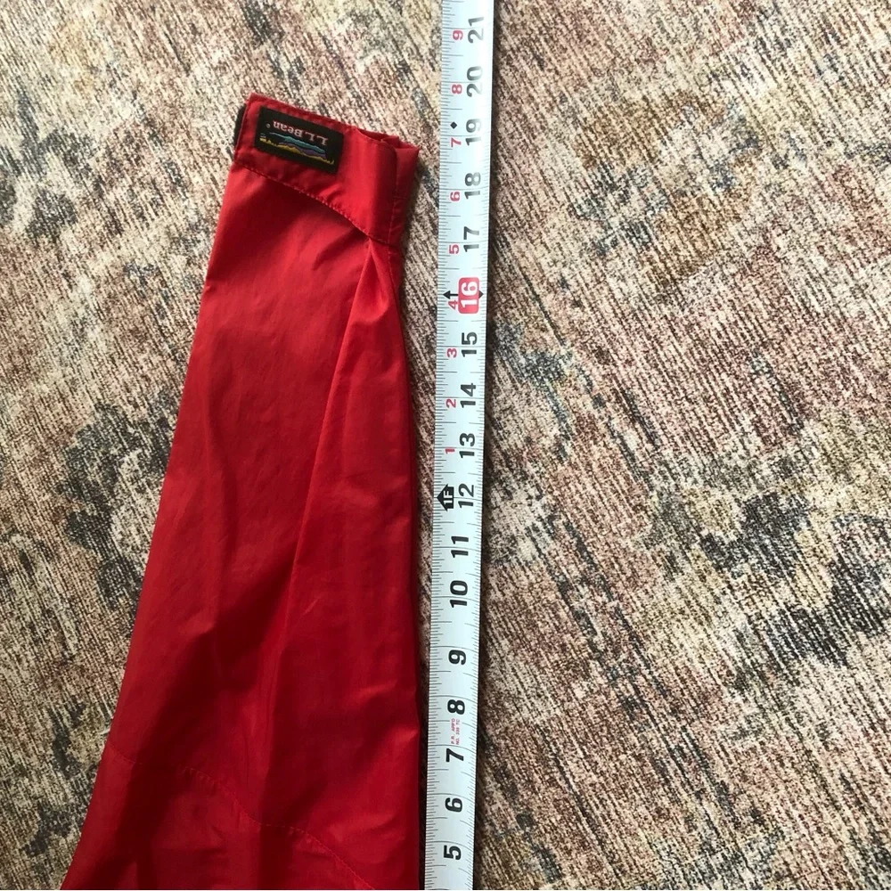 VINTAGE LL Bean‎ JACKET WOMEN’S Small RED NYLON HOODED RAIN COAT